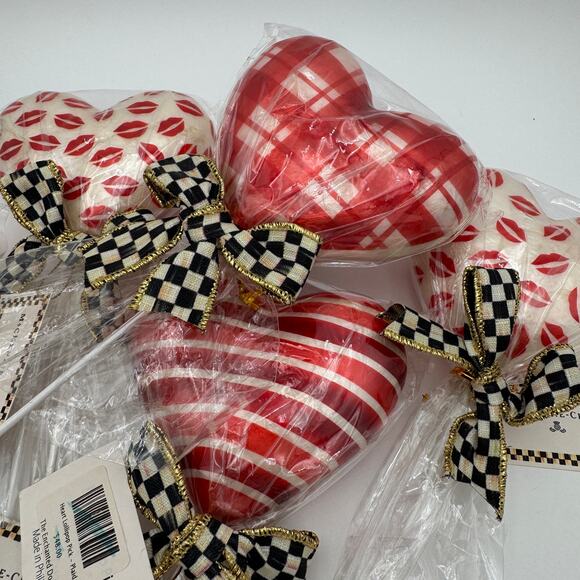 MacKenzie Childs Heart Lollipop Pick Stripe NWT - Picture 4 of 4